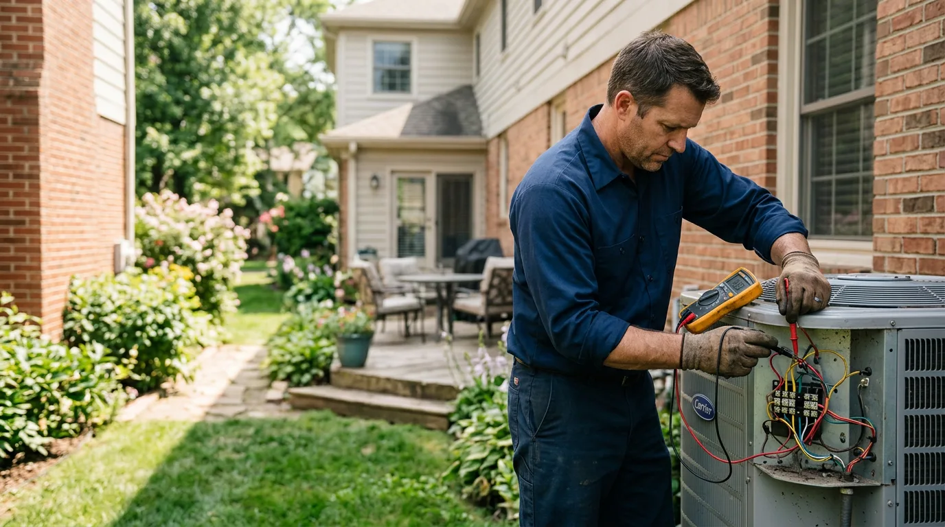 HVAC technician working near Summerland, CA